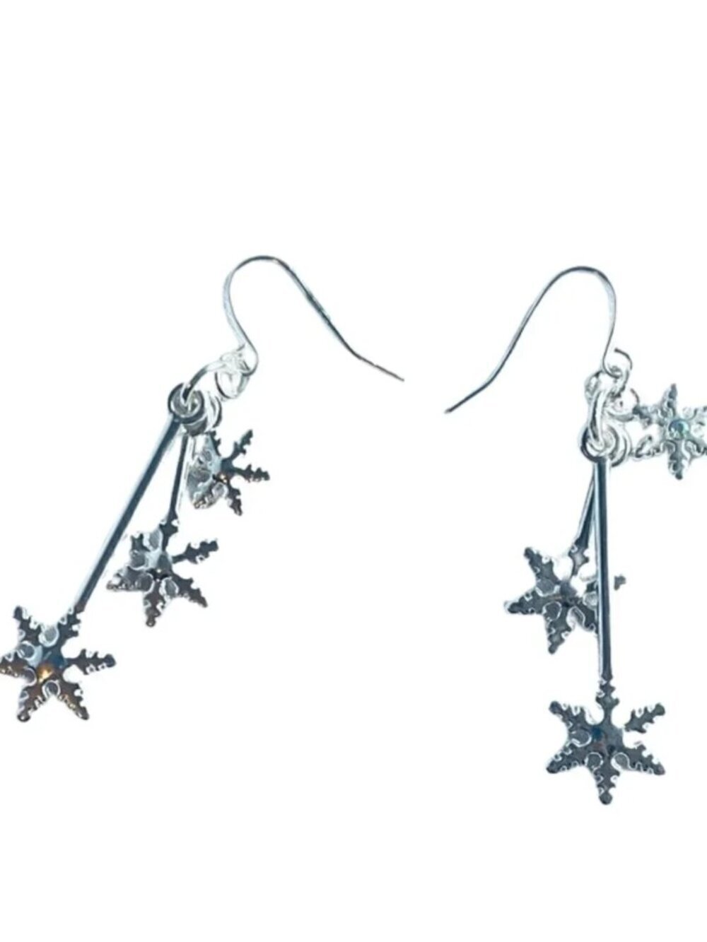 NWOT Snowflake Earrings ❄️ Drop Earrings Silver